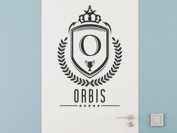 Wandtattoo Orbis Wappen