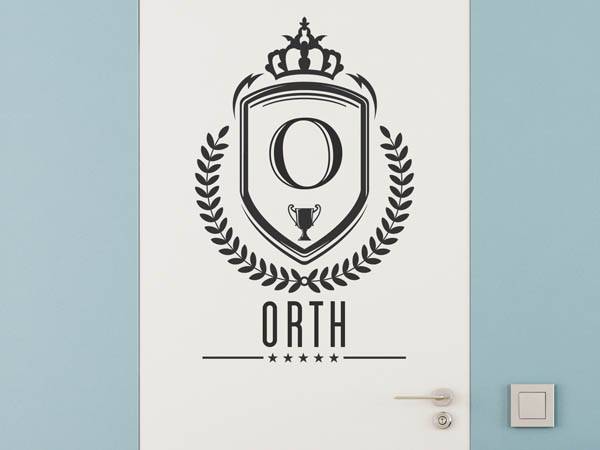 Wandtattoo Orth Wappen