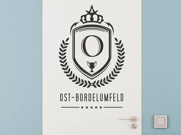 Wandtattoo Ost-Bordelumfeld Wappen