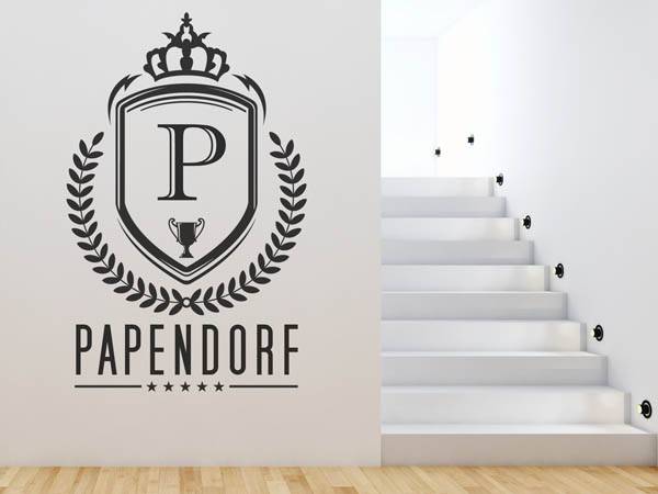 Wandtattoo Papendorf Wappen