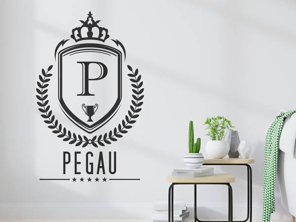 Wandtattoo Pegau Wappen