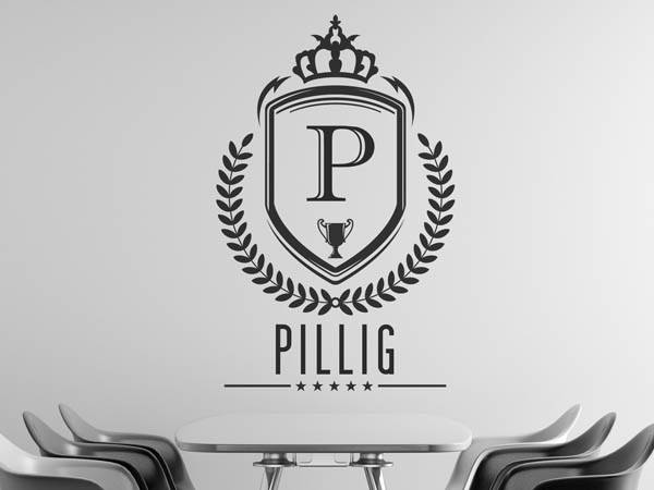 Wandtattoo Pillig Wappen