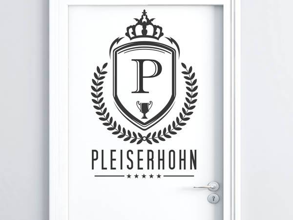 Wandtattoo Pleiserhohn Wappen
