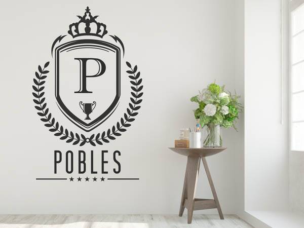 Wandtattoo Pobles Wappen