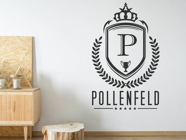 Wandtattoo Pollenfeld Wappen