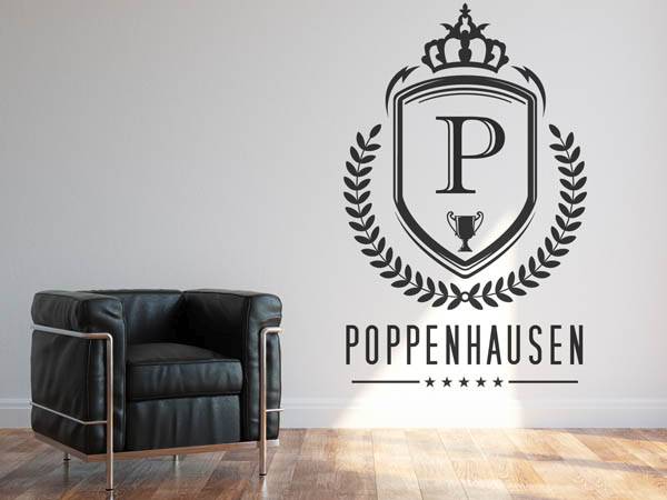 Wandtattoo Poppenhausen Wappen
