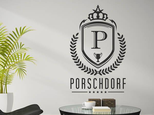Wandtattoo Porschdorf Wappen