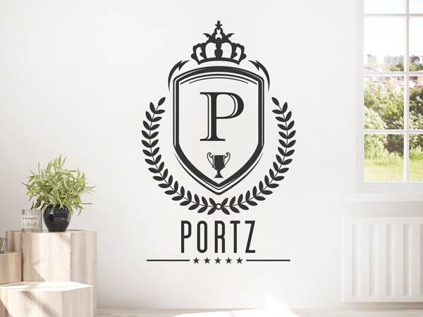 Wandtattoo Portz Wappen