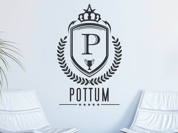 Wandtattoo Pottum Wappen