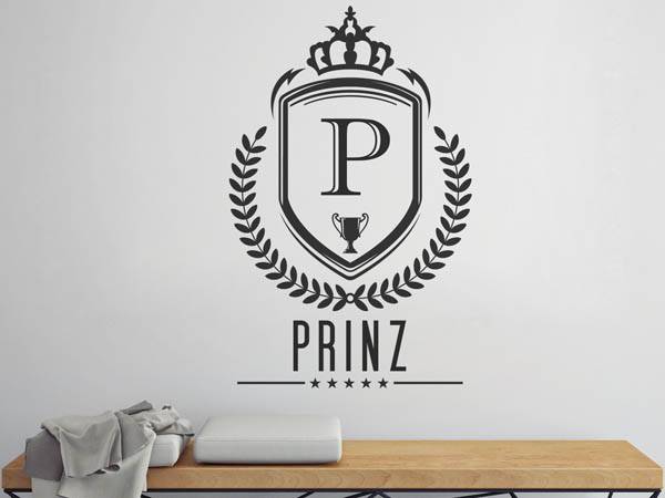 Wandtattoo Prinz Wappen