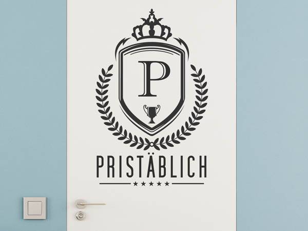 Wandtattoo Pristäblich Wappen