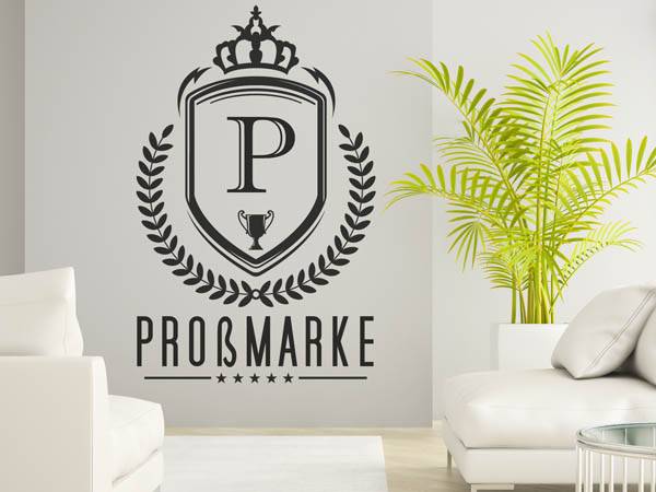 Wandtattoo Proßmarke Wappen