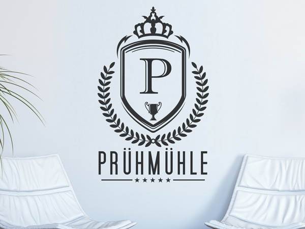 Wandtattoo Prühmühle Wappen