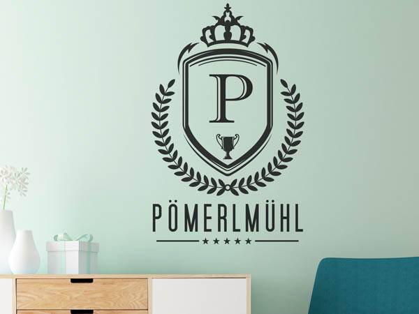 Wandtattoo Pömerlmühl Wappen