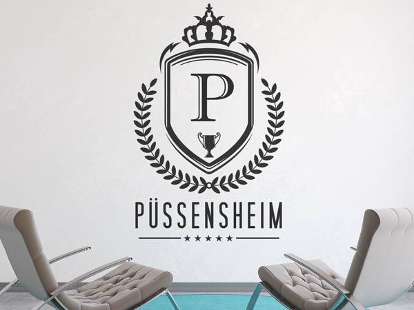 Wandtattoo Püssensheim Wappen