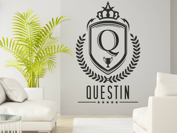 Wandtattoo Questin Wappen