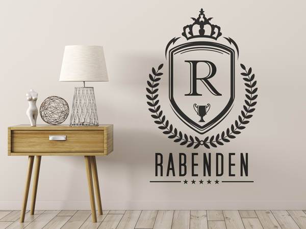Wandtattoo Rabenden Wappen