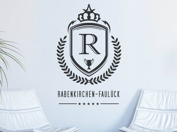 Wandtattoo Rabenkirchen-Faulück Wappen