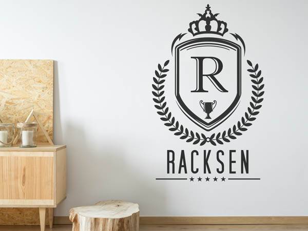 Wandtattoo Racksen Wappen