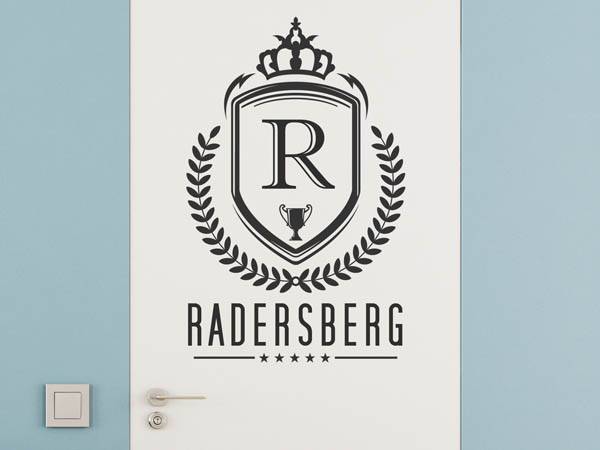 Wandtattoo Radersberg Wappen