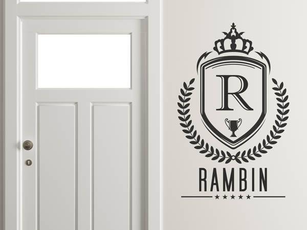 Wandtattoo Rambin Wappen