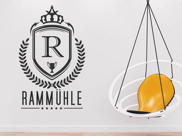 Wandtattoo Rammühle Wappen