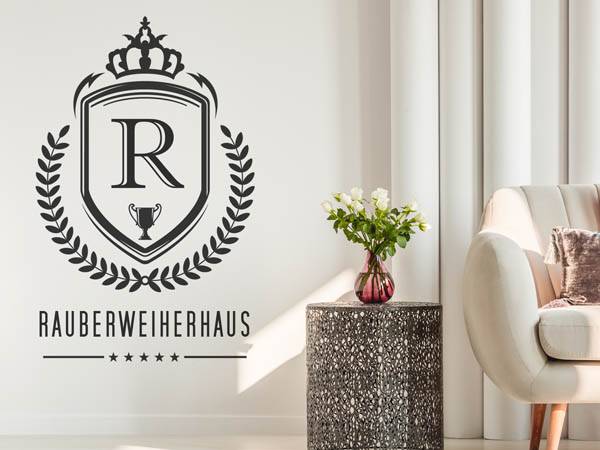 Wandtattoo Rauberweiherhaus Wappen