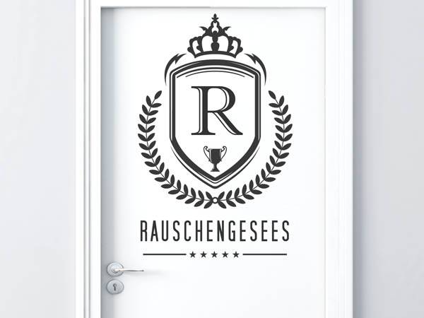 Wandtattoo Rauschengesees Wappen