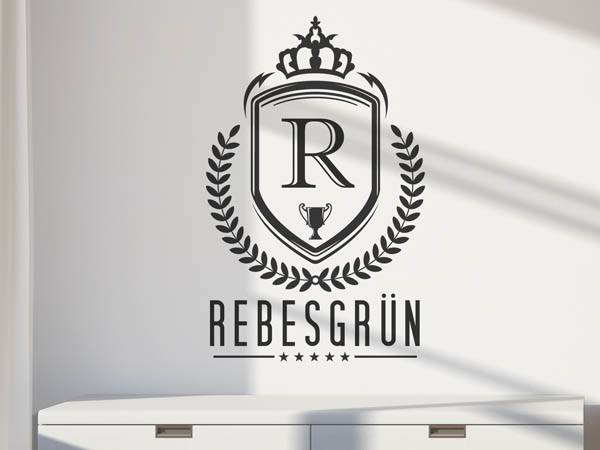 Wandtattoo Rebesgrün Wappen
