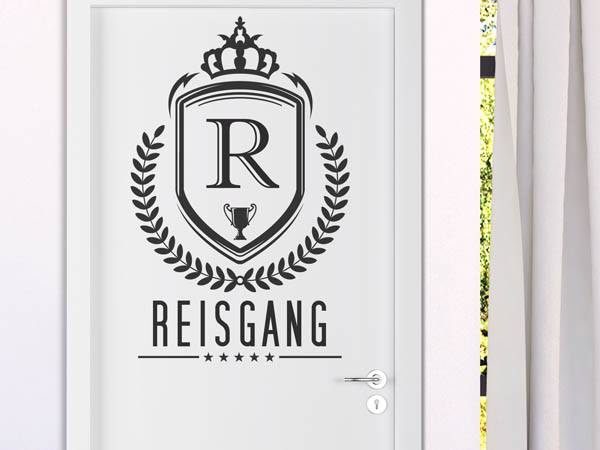 Wandtattoo Reisgang Wappen
