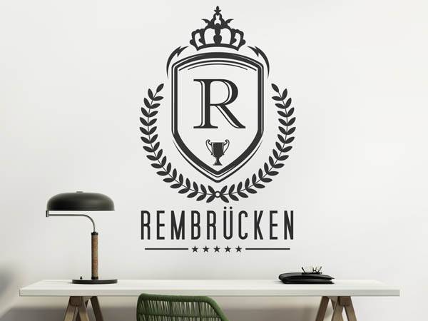 Wandtattoo Rembrücken Wappen