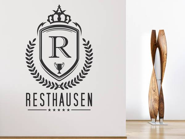 Wandtattoo Resthausen Wappen