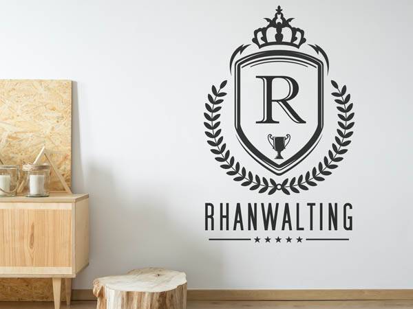 Wandtattoo Rhanwalting Wappen