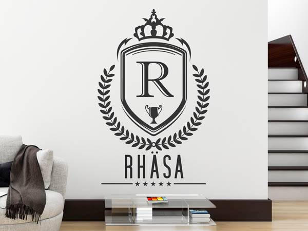 Wandtattoo Rhäsa Wappen
