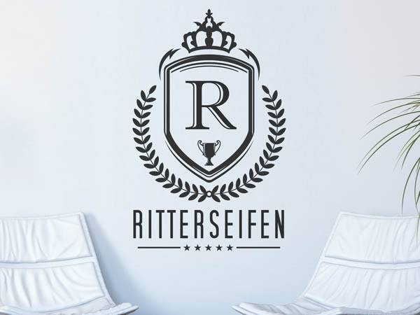 Wandtattoo Ritterseifen Wappen