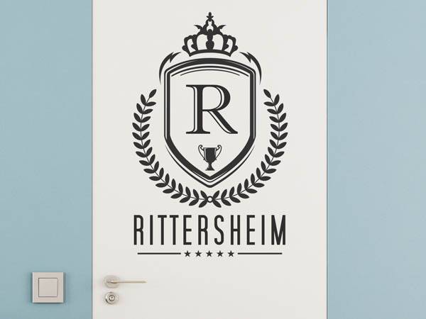 Wandtattoo Rittersheim Wappen