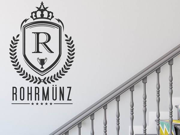 Wandtattoo Rohrmünz Wappen
