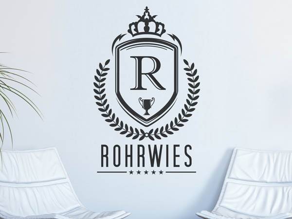 Wandtattoo Rohrwies Wappen