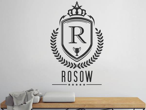 Wandtattoo Rosow Wappen