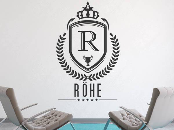 Wandtattoo Röhe Wappen