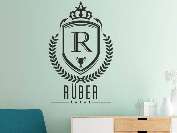 Wandtattoo Rüber Wappen