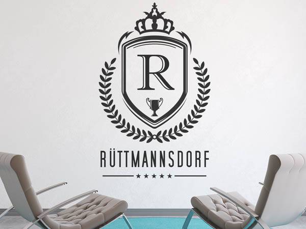 Wandtattoo Rüttmannsdorf Wappen