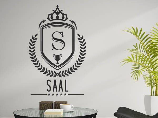 Wandtattoo Saal Wappen