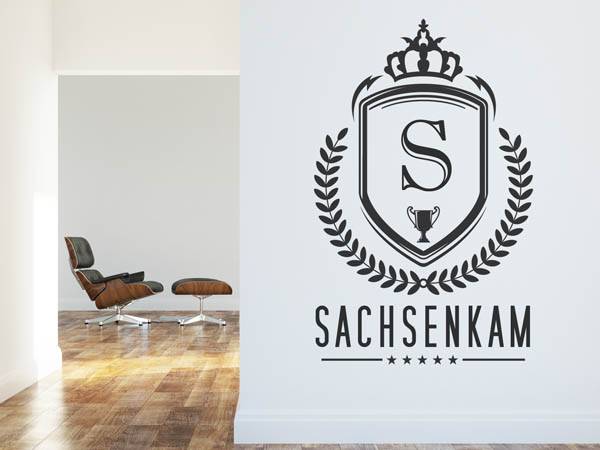 Wandtattoo Sachsenkam Wappen