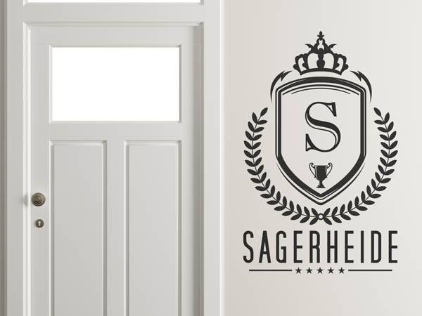 Wandtattoo Sagerheide Wappen
