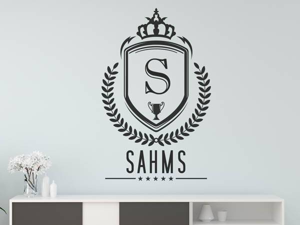 Wandtattoo Sahms Wappen