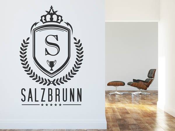 Wandtattoo Salzbrunn Wappen