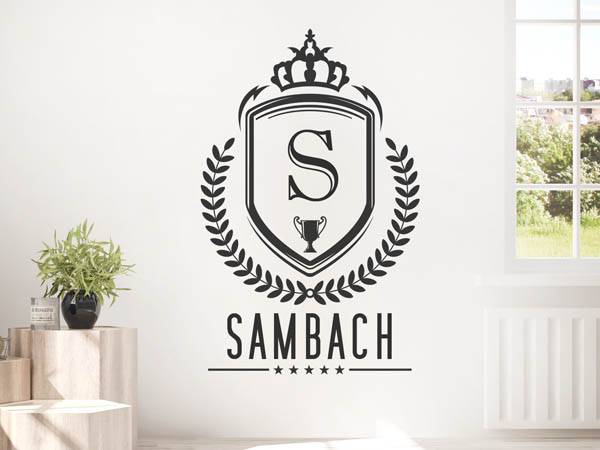Wandtattoo Sambach Wappen