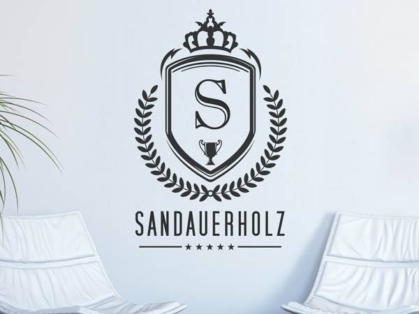 Wandtattoo Sandauerholz Wappen