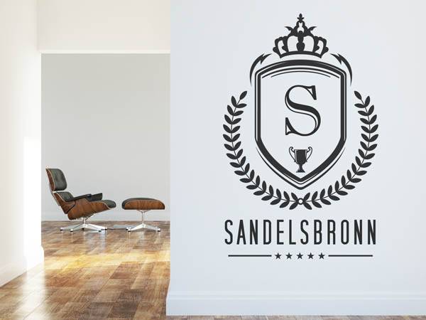 Wandtattoo Sandelsbronn Wappen